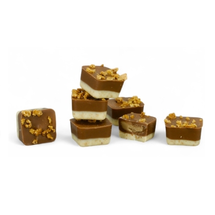 Minipralinky - Amarettini a nugát